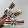 custom printed gold foil stamping embossed cigar band ring embossed detail view