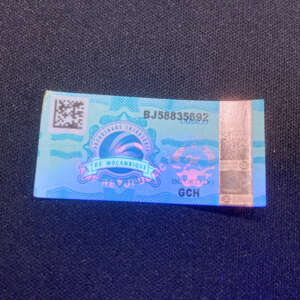 UV invisible ink hologram security sticker for anti-counterfeit packaging