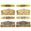 private anti counterfeit gold foil hologram cigar ring label ring wrap display