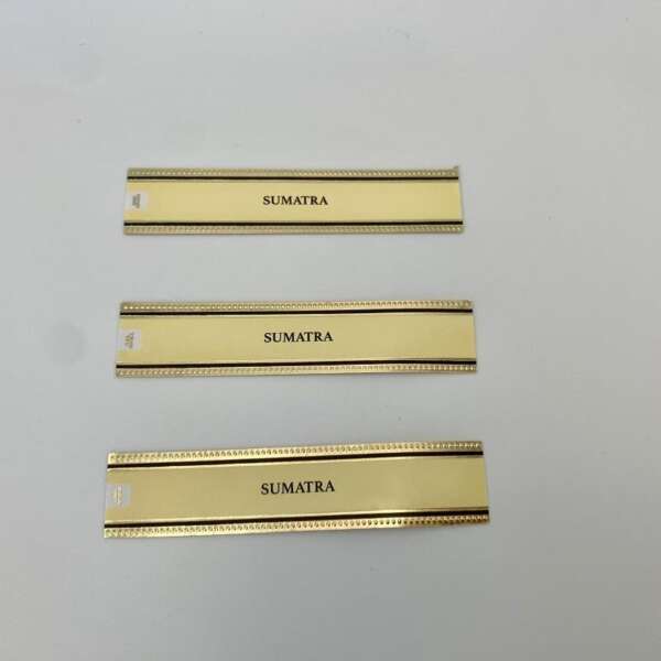 coated paper embossed gold foil private brand cigar ring label bulk cigar packaging use