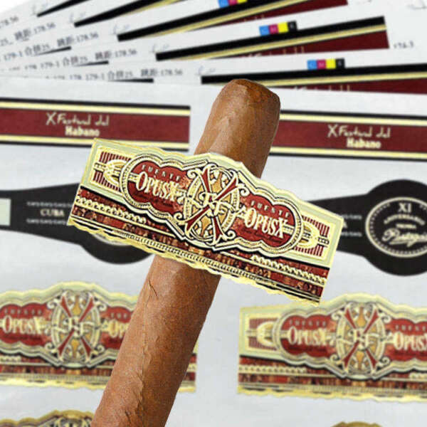 private anti counterfeit gold foil hologram cigar ring label bulk cigar packaging use