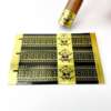 waterproof vinyl private logo cigar wrapper sticker with gold foil embossing foil detail view