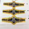gold foil embossed cigar ring paper sticker label embossed detail view