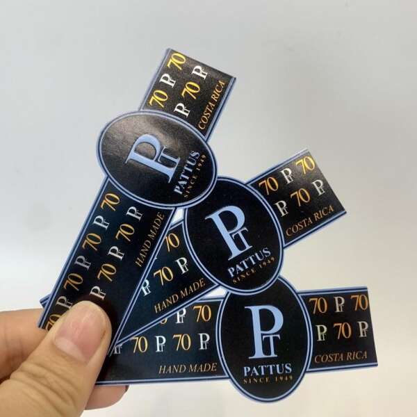 private high quality cigar bar ring band label foil detail view