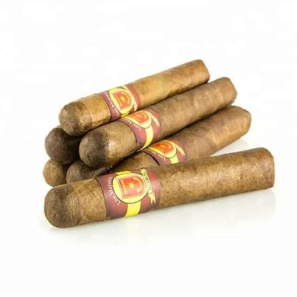 self adhesive golden embossed cigar band label with foil stamping ring wrap display