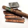 gold foil embossed cigar band ring label sticker