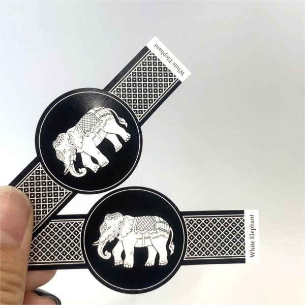 private high quality cigar bar ring band label ring wrap display