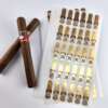 personalized anti counterfeit code cigar band label sticker foil detail view