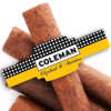 textured gold foil varnished embossed logo cigar ring label front view