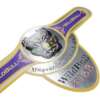 textured gold foil varnished embossed logo cigar ring label ring wrap display