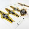 gold foil embossed cigar ring paper sticker label foil detail view