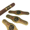 hot stamping custom logo cigar band ring packaging sticker custom logo option