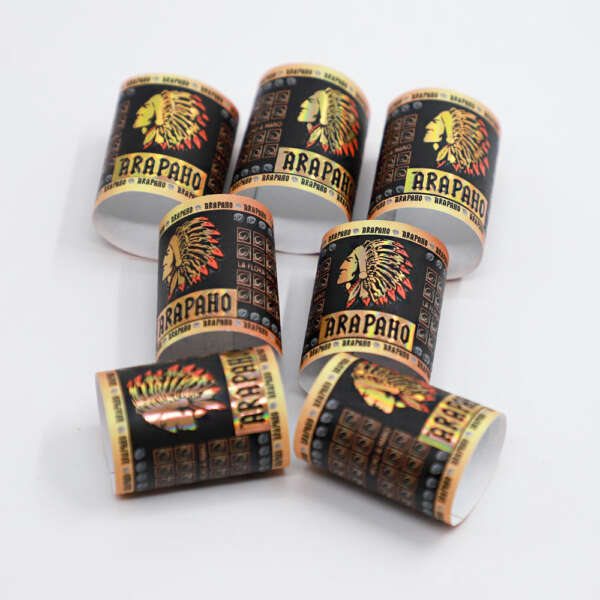 private paper ring embossed cigar band label sticker embossed detail view