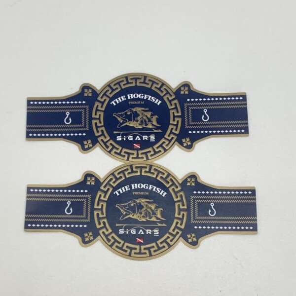 luxury gold hot stamping embossed logo cigar band ring bulk cigar packaging use