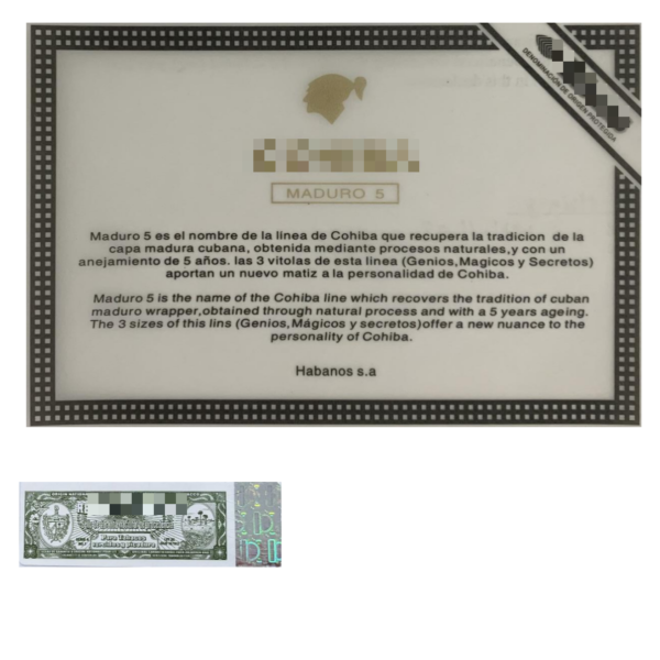 limited edition high end brand cigar label for year series custom logo option