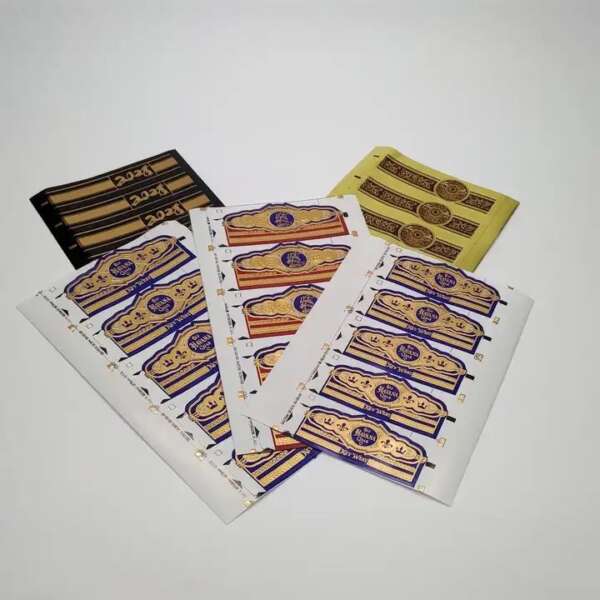 die cut embossed gold stamping cigar band label ring wrap display