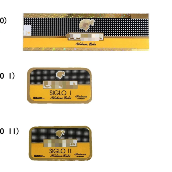 eco friendly waterproof Cuban cigar label with brand printing ring wrap display