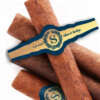 self adhesive golden embossed cigar band label with foil stamping front view