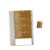 luxury private gold foil cigar package label embossed detail view