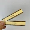 coated paper embossed gold foil private brand cigar ring label embossed detail view