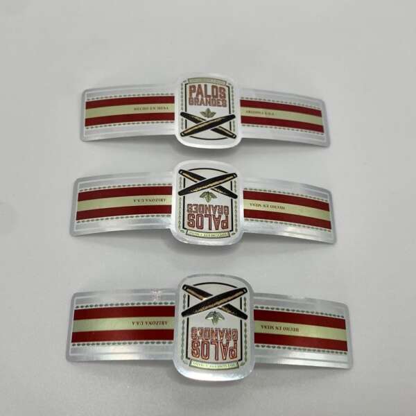 custom printed gold foil stamping embossed cigar band ring ring wrap display