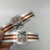 custom printed gold foil stamping embossed cigar band ring custom logo option