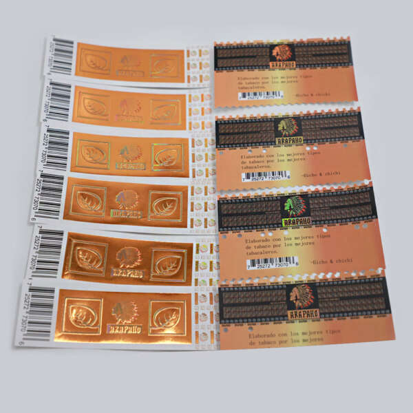 private paper ring embossed cigar band label sticker ring wrap display